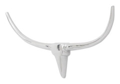 Väggmonterad Tjurhuvud dekoration Silver 96 cm