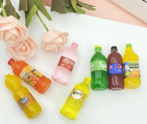5 Styck Mini Luminous Resin Simulering Dryckesflaskor DIY Cup Ph