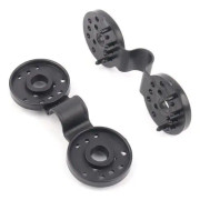 50 stycken Skuggduk Tunga Lock Grip avtagbar rund skugga