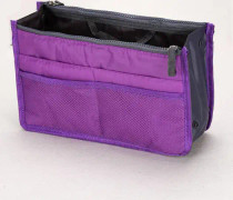 Organizer Insert Bag Nylon Travel Insert Organizer Handväska Lila CDQ