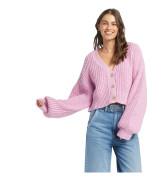 Roxy Cardigan Sundaze Sweater Rosa S Kvinna