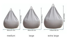 Extra stor Bean Bag Stolar Soffa Cover Lazy Lounger För Vuxna Barn Inomhus (gratis frakt) Brun 100x120cm