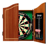 Traditionellt dartspel med skåp + pilar