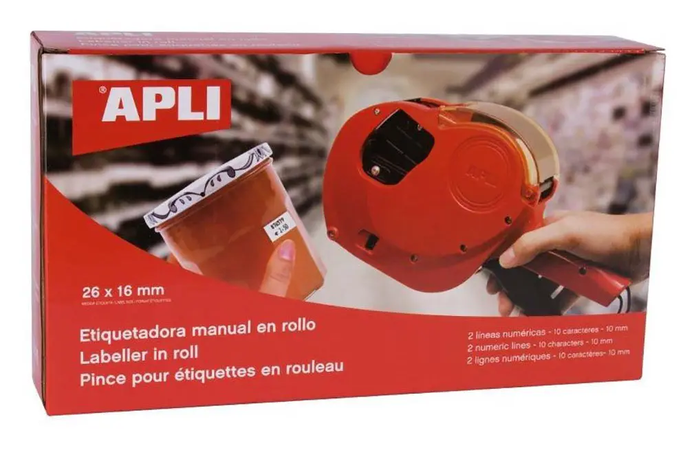 Etikettång - APLI AGIPA - 2 digitala rader - 10 tecken