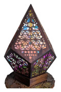 Bohemian mosaic Starry sky Floor projections Lamp Table Bedside table