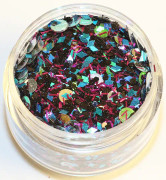 Nagelglitter - Mix - Black window - 8ml - Glitter