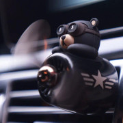 Car Air Fresheners Cartoon Black Bear Pilot Automotive Air Outlet