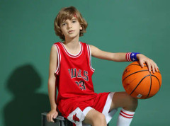 Michael Jordan No.23 Baskettröja Set Bulls Uniform för barn tonåringar Red Red XL (150-160CM)