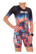 Zoot Kortärmad Trisuit Ltd Tri Aero Fz Flerfärgad L Kvinna