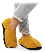 SHOP-STORY - HOT SOX GUL: Mikrovågsuppvärmda tofflor