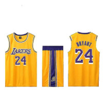 Kobe Bryant Baskettröja No.24 Lakers Yellow Home For Kids /
