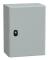 SCHNEIDER ELECTRIC Väggskåp metall S3D, 400 x 300 x 200 mm HxBxD RAL7035 med monteringsplatta, IP66, 1 dörr