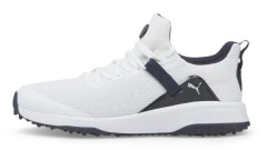 Puma Fusion Evo golfskor - vit/marinblå - 44