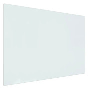 vidaXL Glasskiva för öppen spis rektangulär 80x60 cm