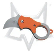 Fox Mini-Ka Orange Knife Nylon Hndl-1.4116 INOX ST. sandblästring