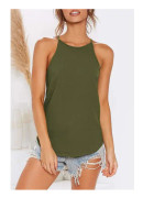 LouKeith Damtröjor Ärmlös Halter Racerback Summer Basic