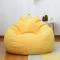 Extra Stor Sittpuff Stolar Soffa Överdrag Lazy Lounger För Vuxna Barn Inomhus Gul 100 * 120cm