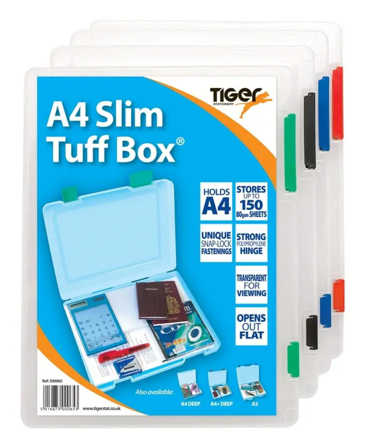 Tiger Stationery A4 Tuff Box
