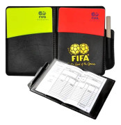 Fotbollsdomarkortuppsättning PCV Rött kort Gult kort med penna och fodral Tillbehör, Resultatböcker, Perfekt för fotbollsmatch