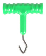 Fiske Karpfiske Kabel Hängande Mark T-typ Kabelbindningshandtag Hängande Bottenräddningsdrifter Tillbehör Verktyg (2st, Grön+orange)