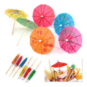 50 st Cocktailparasoller, Papperscocktaildekorationer Parasoller
