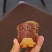 2850 Anti-Slip Dance Bean Shoes Home Children Shoes, Size: 33(Brown)