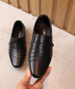 Children Dress Leather Shoes British Style Casual Performance Shoes, Size: 24(Black)