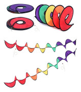 Outdoor Camping Rainbowtree Spinner Bunting Decoration, Size: 110*22 cm