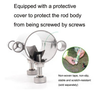 HIKEMAN Enlarged Aperture Outdoor Camping Canopy Pole Holder, Style: Adjustment (Black)