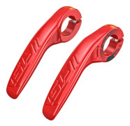 ENLEE E-45616 1pair Bicycle Handlebar Covers Cow Sheeps Horn Grips Joystick Sleeve Accessories(Red)