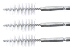 Platt nylonborste - BGS - 19mm - 6,3mm - 3 st