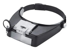 Förstoringslins med förstoringsglas Handsfree huvudförstoringsglas Förstoringsglas Glasögon Led Juvelerare Förstoringsglas för glasögonbärare Smycken Diamond Stam