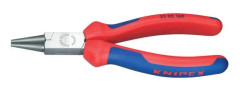 Knipex 22 02 140, Nåltänger, Kromvanadinstål, Plast, Blå, Röd, 140 mm, 129 g