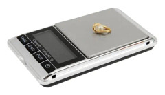 Professionell Digital Mini Våg / Fickvåg med Lock (0.1g-100g) Silver
