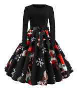 Women's Vintage Christmas Dress Cocktail Party Dress Holiday