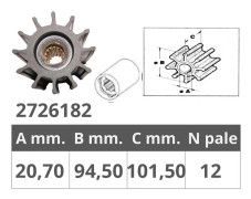 Finnord Impeller Sherwood 18000k Silver 20.7 x 94.5 x 101.5 mm
