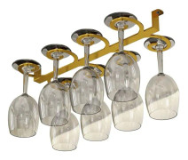 Vinglasställ Invändigt Glasställ, Vinglasförvaringsställ, Enkel installation, 10 kg belastning, Svart/Guld/Vit