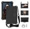 For Blackview Tab 60 8.7 2023 Honeycomb EVA Hybrid PC Tablet Case with Strap(Black+Black)