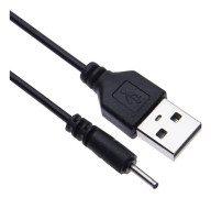 USB till DC 2,0 mm-kabel, öronsnäckor USB DC-laddningsadapter, USB 2,0