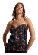 Superdry Blus Studios Satin Cami Svart L Kvinna