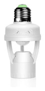 110-240V PIR Infrared Motion Sensor Adjustable E27 Lamp Holder Basement Light Garage Interior Lighting