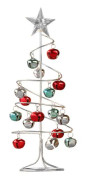 Tabletop Spiral Gems Christmas Tree - metal Table Top Tree -