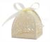 Laser Cut Rose Candy Boxes, Favor Boxes 2.5\"x 2.5\"x 3.1\", Presentförpackningar Bröllopsdusch Anniverary Födelsedagsfest Bröllopsgåva Beige 2.5 "x 2.5 "x 3.1 "/6.5 x 6.5 x 8 cm