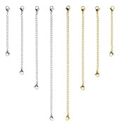 8 st rostfritt stål halsband förlängare armband förlängare