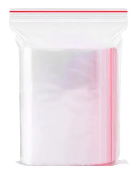 100 st Ziplock-påsar, transparenta och praktiska Transparent