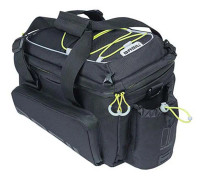 Basil bagagebärarväska Miles 9-36 liter presenning svart/lime