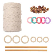 .1 Set Träringar Växthållare Macrame Hanger Diy Som Visas 10000X0.3cm