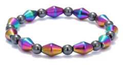 IC 2-pack ångestdämpande magnetisk fotlänk Obsidian Chakra fotlänk