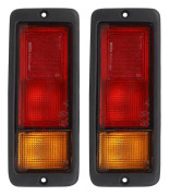 2 st Baklyktor Vänster & Höger Mb124963 Mb124964 214-1946l-ue 214-1946r-ue Passar För Montero (Röd svart)