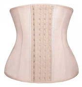 Waist trainer för kvinnor underbyst latex sportgördelskorsetter Timglaskroppsformare (hy)